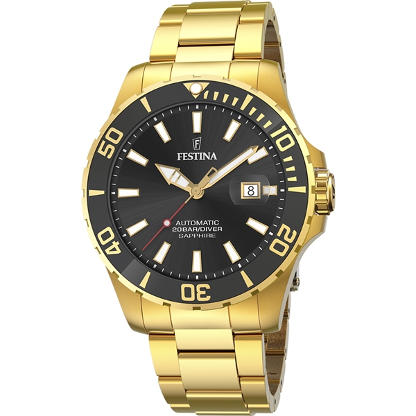 Automatic Gold Stainless Steel Bracelet