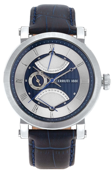 Cavalese Multifunction Blue Leather Strap