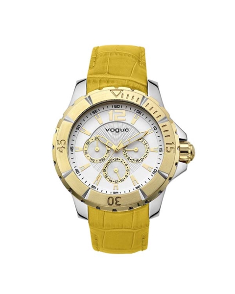 City Yellow Leather Strap
