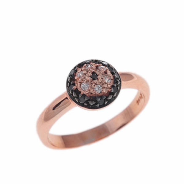 Δαχτυλίδι σε Ροζ Χρυσό με Ζιργκόν