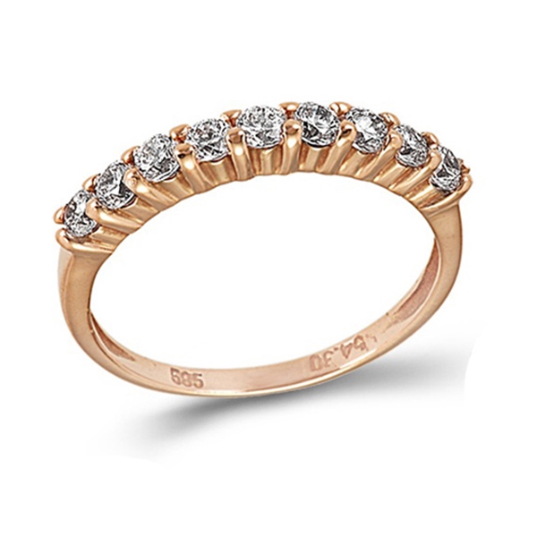 Δαχτυλίδι Σειρέ σε Ροζ Χρυσό με Ζιργκόν