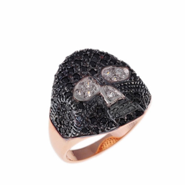 Δαχτυλίδι Σεβαλιέ σε Ροζ Χρυσό με Ζιργκόν
