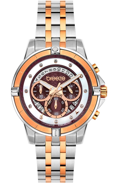 Divinia Chronograph Two Tone Stainless Steel Bracelet