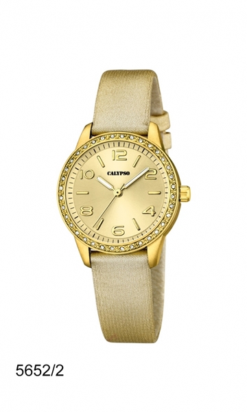 Gold Leather Strap