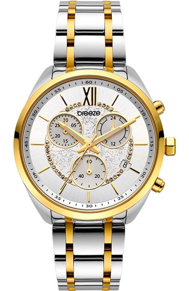 Luxade Chronograph Two Tone Stainless Steel Bracelet