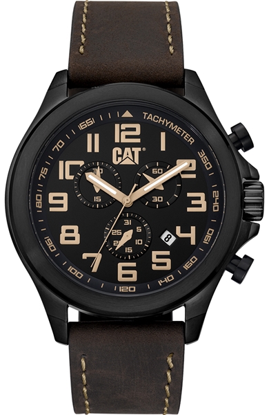 Operator Chronograph Brown Leather Strap
