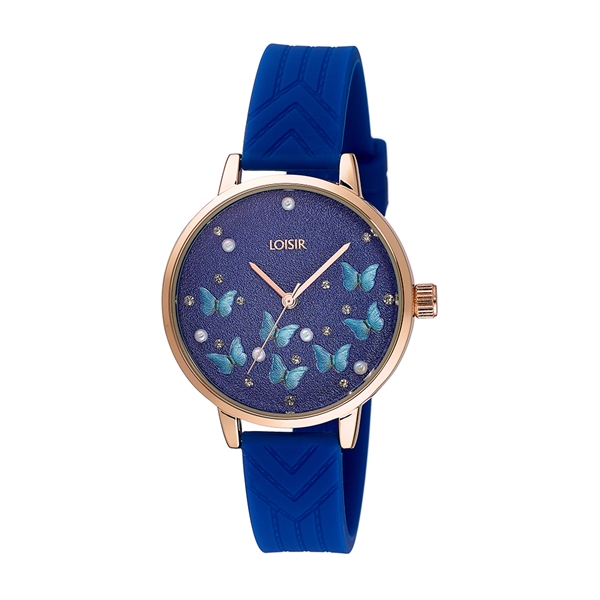 Butterfly Blue Silicone Strap