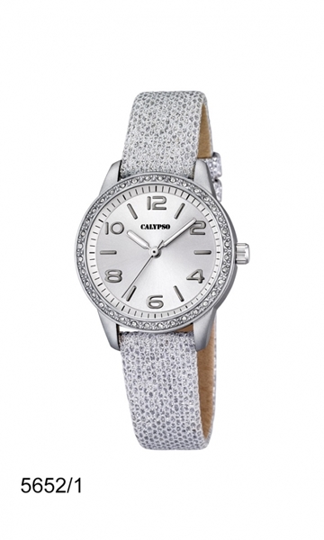 Silver Leather Strap