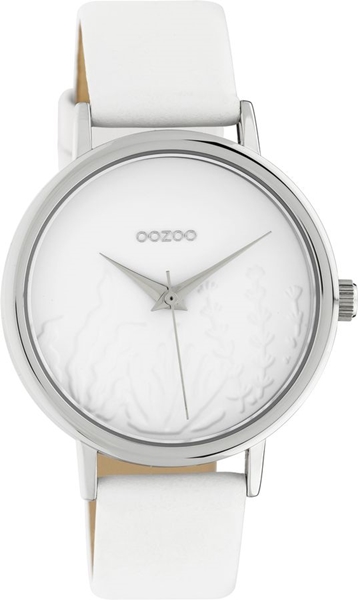 Timepieces Summer White Leather Strap
