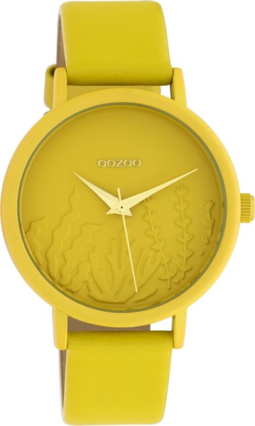 Timepieces Summer Yellow Leather Strap