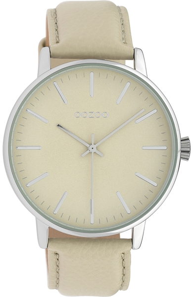 Timepieces Beige Leather Strap