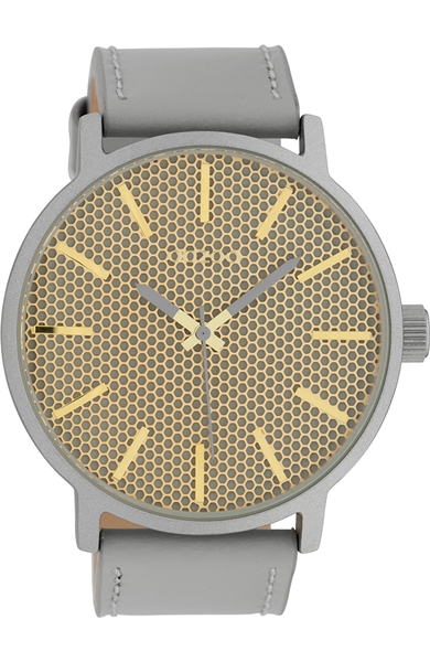 Timepieces XXL Grey Leather Strap