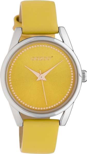 Timepieces Yellow Leather Strap