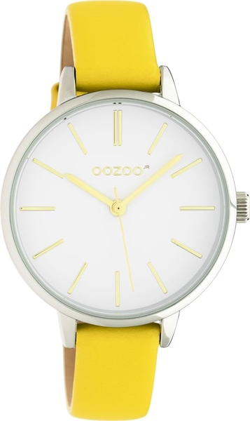 Timepieces Yellow Leather Strap